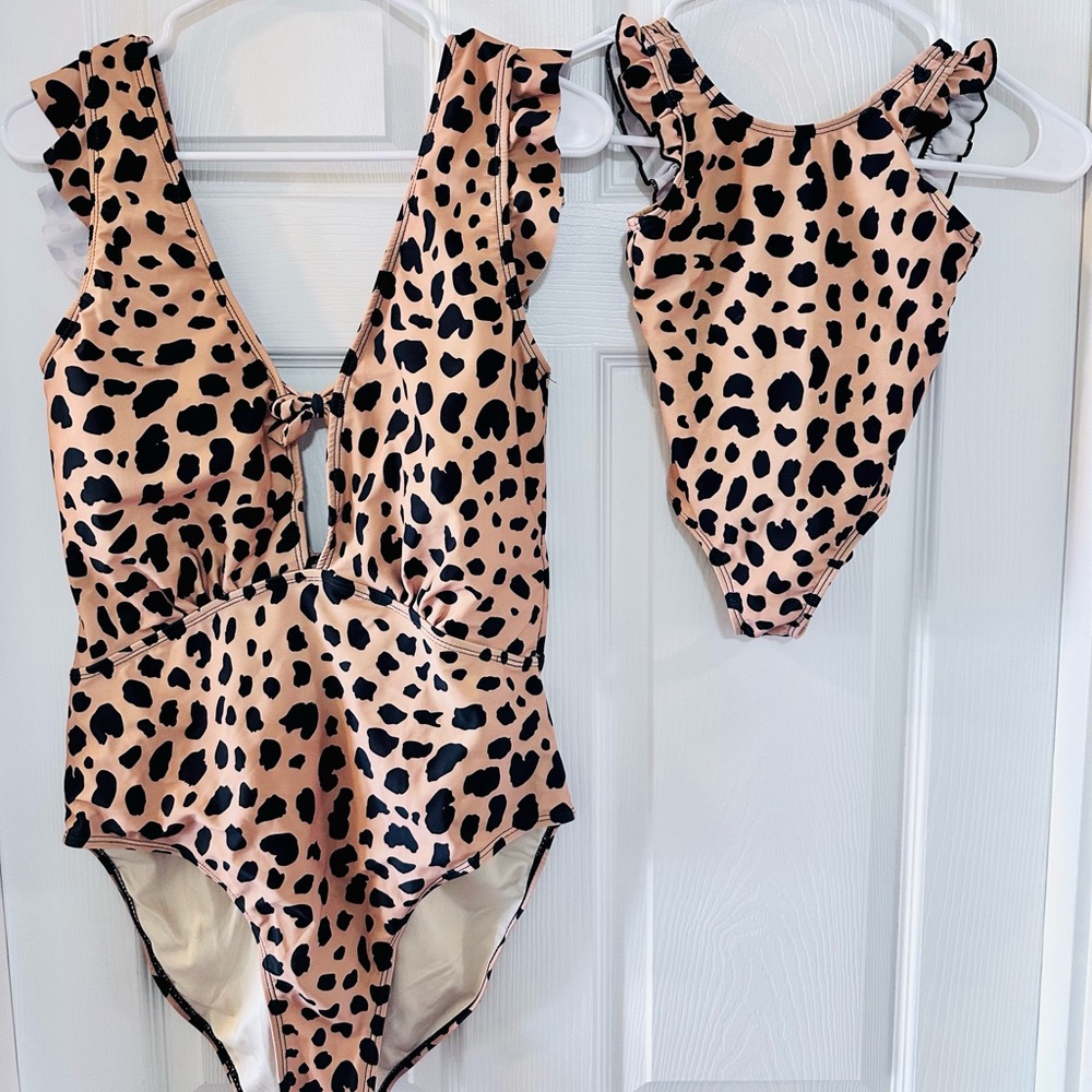 Mom + Mini Swimsuit Set Large + 18 month